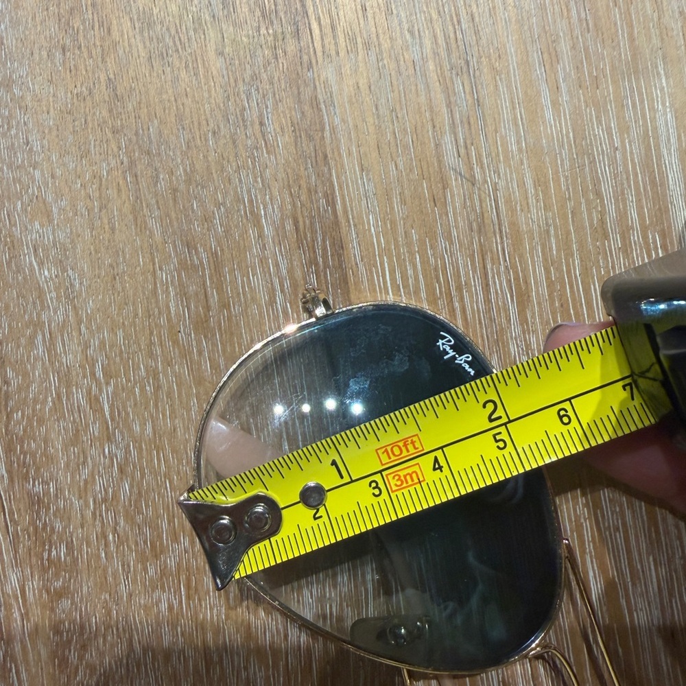 Ray-Ban Gold and Blue Aviator Sunglasses - Picture 4 of 5
